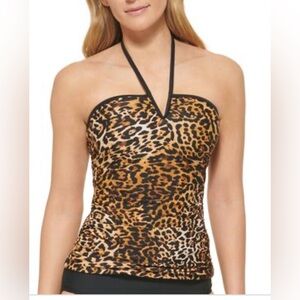 ❤️CALVIN KLEIN ANIMAL PRINT TANKINI SIZE SMALL NEW W TAGS.